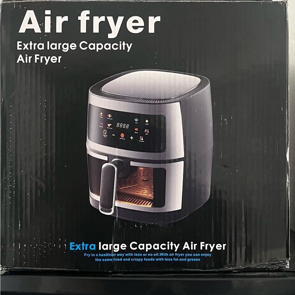 Black and Silver Air Fryer